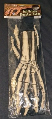 Guantes de mano Zagone Studios acción completa huesos esqueleto - goma látex y algodón Foto 1 de 4
