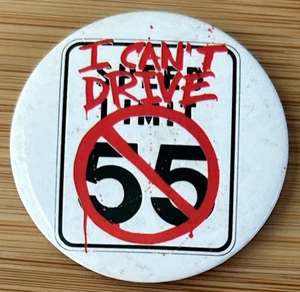Sammy Hagar I Can't Drive 55 Pinback/Button - VOA Tour 1984 - Picture 1 of 3
