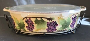 Temptations Iced Grapes 3 Quart Kasserolle mit Deckel und Backständer (3 Stück) - Bild 1 von 9
