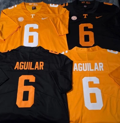 Fast Free Shipping! Joey Aguilar Tennessee Volunteers Venom Stitched Jersey 6