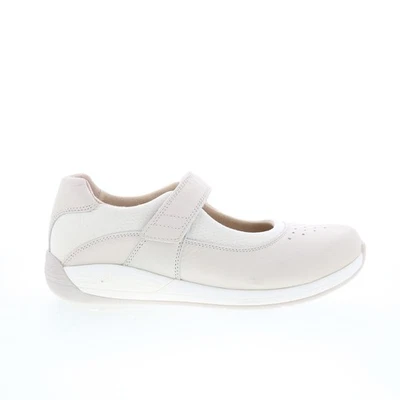 Zapatos planos Drew Trust 14805-3Z para mujer beige cuero extra ancho Mary Jane Foto 1 de 4