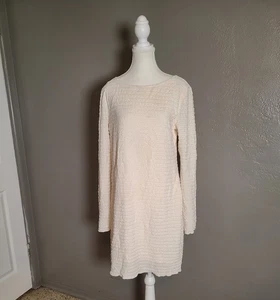 Elegantes Kleid Wild Fable Creme Struktur Neu mit Etikett XL Gefüttert Cut Out Rücken Elegant Wild... - Bild 1 von 9