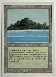 Tarjeta Magic the Gathering Dual Land - Tropical Island (Revisada) #1 - Imagen 1 de 2
