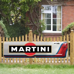 Automobiles Martini Motorsports Racing Formula Car Flag Banner 2x8FT Garage - Picture 1 of 5