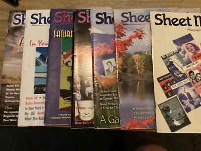 #6 Lot of  7 Sheet Music Magazine  2000s - Image 1 of 4