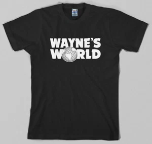 T-Shirt Wayne's World Logo Mike Myers Dana Carvey Film Stock lustiges Geschenk Kostüm - Bild 1 von 3