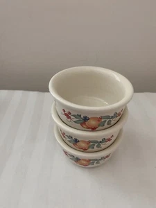 (3) Corelle COORDINATES 7 oz ciotole tazze crema pasticcera Ramekin - frutta abbondante - Foto 1 di 4