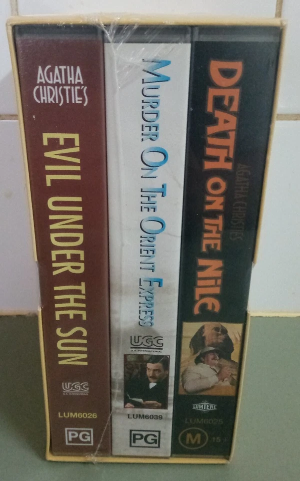 Agatha Christie Boxed Set of 3 VHS Videos.