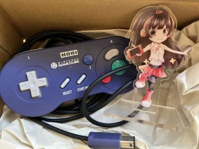Rare HORI HGC-12 Game Cube Digital Controller Pad Game Boy Player Navy Japan - Image 1 of 4