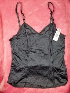 NUEVO CON ETIQUETAS - Vassarette CAMISOLA NEGRA TALLA L Grande - Imagen 1 de 6