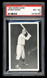 1962 Pressman Maris Game Roger Maris New York Yankees PSA 8 NM-MT - Picture 1 of 2