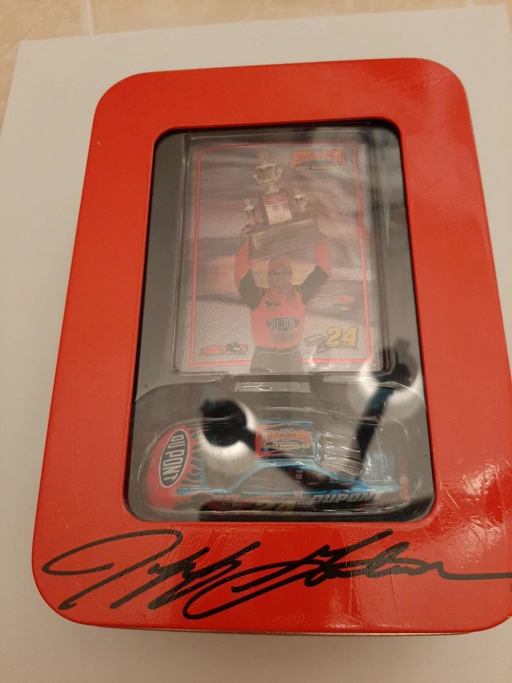 Jeff Gordon #24 Action Decorative Tin Card 2001 Monte Carlo Winston Cup Champion