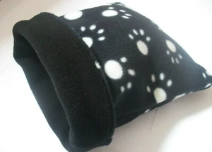 *MASCOTAS ACOGEDORAS* BOLSA GRANDE 10"x9" FLEECE ACURRUCARSE CAMA CONEJILLO DE INDIAS, BOLSA ERIZO, RATA  - Imagen 1 de 1