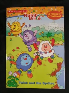 Vintage Scholastic Rainbow Brite Coloring Book NO Tattoos NEW - Imagen 1 de 5