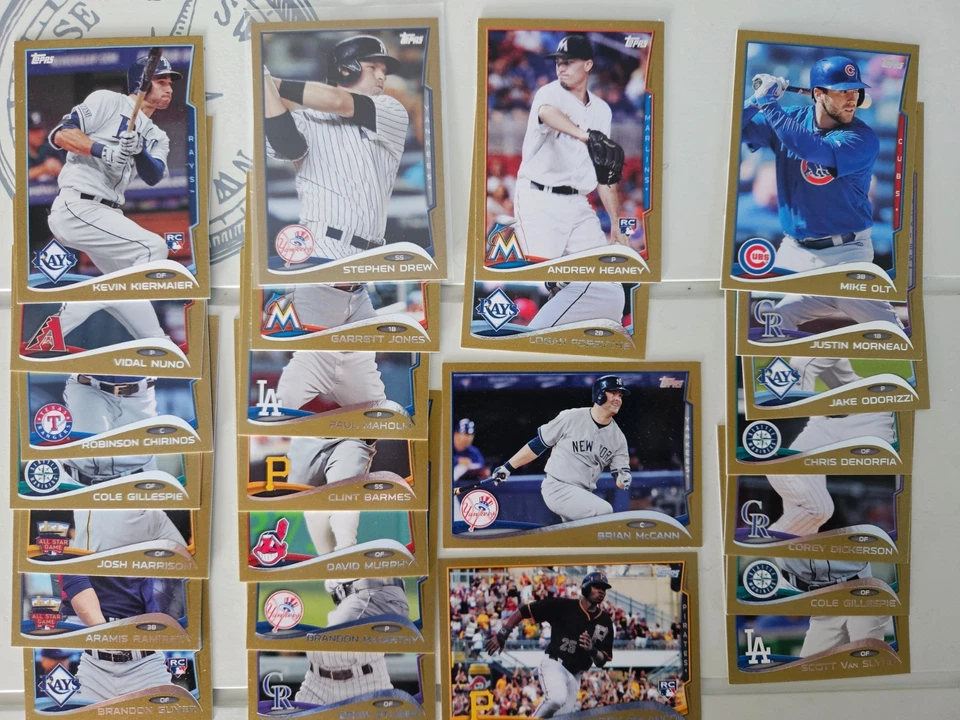 (25) 2014 Topps Gold Update series ...#/2014...FREE shipping - Image 1 of 1