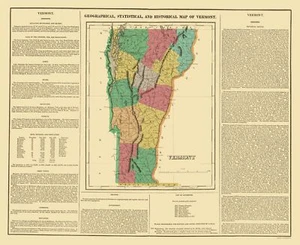 Historic State Map - Vermont - Carey and Lea 1822 - 23 x 28.12 - Picture 1 of 20