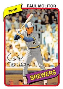 2011 Topps 60 Years Of Topps #60YOT29 Paul Molitor Milwaukee Brewers 1980 - Picture 1 of 2