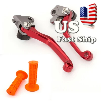 For HONDA CRF150R 2007-2018 2017 Dirtbike Brake Clutch Lever 7/8 Handle Grips US - Image 1 of 4