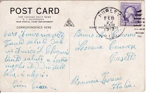 USA Cartolina - POST CARD - viaggiata nel 1919 verso Italia- cent. 3 - Foto 1 di 2