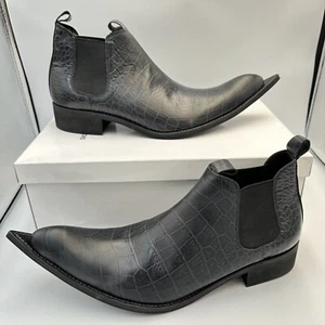 Comme des Garcons Homme Rindsleder Stiefel Neu Originalverpackt Cowboy Schuhe Gr.26 UK7 - Bild 1 von 13