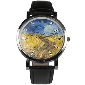 Wheatfield with Crows - Vincent van Gogh watch, choice of black/brown strap - Picture 1 of 7