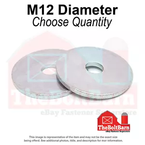 Arandelas guardabarros planas M12x37x3,0 grado A transparentes de zinc (elige la cantidad) - Imagen 1 de 7