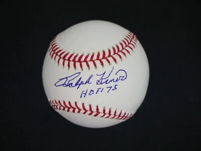 RALPH KINER SIGNED OMLB BASEBALL WITH "HOF '75" INSCRIPTION - PSA COA - Image 1 of 4