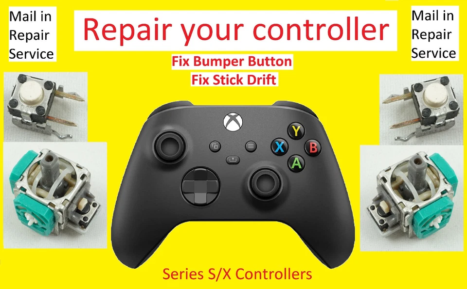 Servicio de reparación - Arregla tu mando Xbox, One, Series, Elite - Stick Drift Foto 1 de 1
