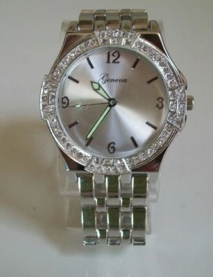 Reloj Hombre Acabado Plateado Moda Hip Hop Elegante Ropa Informal Link Foto 1 de 4