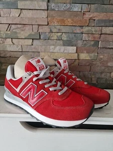 Zapatillas New Balance NB Classic 574 - Gamuza Roja. Talla 7 UK. - Imagen 1 de 7