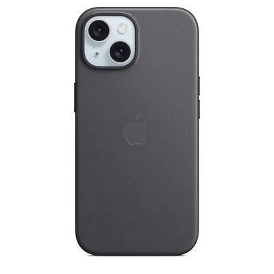 Genuine / Official Apple iPhone 15 FineWoven Case / Cover - Black - New - Image 1 of 4