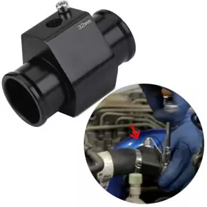 32mm Car Water Temp Joint Pipe Temperature Gauge Radiator Sensor Hose Adapter gl - Foto 1 di 8