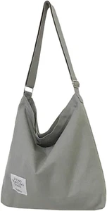 Women'S Retro Large Size Canvas Shoulder Bag Hobo Crossbody Handbag Casual Tote - Picture 1 of 7