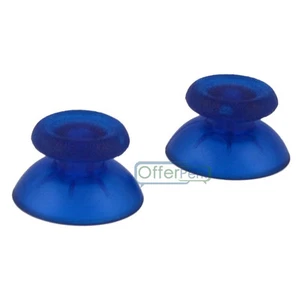 1 Pairs Transparent Blue Thumbsticks Replacements Parts for P S 4 Controller - Picture 1 of 4