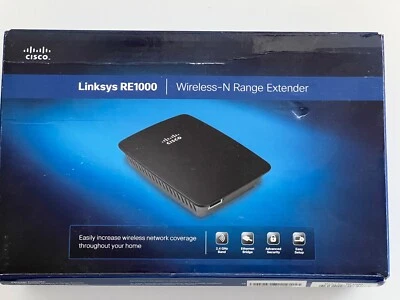Cisco Linksys RE1000 2.4GHz Wireless-N WI-FI Range Extender - Image 1 of 4