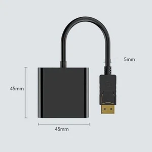 Display Port to VGA Cable Adapter Converter Video HDTV Monitor P8X6 D0E9 PC Y1B3 - Picture 1 of 15