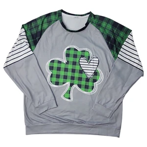 Women's Size M St. Patrick's Day Round Neck Long Sleeve Sweatshirt FREE S&H - Picture 1 of 2