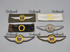 BUNDESWEHR FALLSCHIRMSPRINGERABZEICHEN - GOLD AUF STOFF - WÄHLBAR - PARACHUTE - Picture 1 of 7