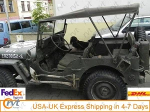 Willys Jeep M38 o M38A1, top de verano Tropico en lona - verde/marrón/negro - Imagen 1 de 5