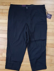 NWT Ava & Viv Comfort Pants Womens 22w Black High-Rise Stretch Waist MSRP $35 - Picture 1 of 13