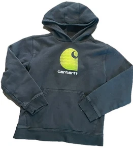 Carhartt Hoodie Boys L (14-16) Work Wear Outdoor Sweater Sweatshirt Youth - Picture 1 of 8