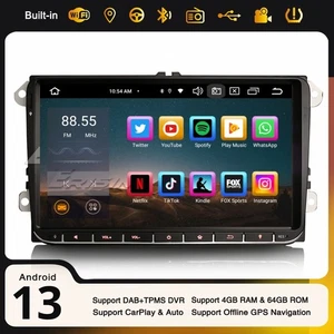 9" Android 13.0 Autoradio Navi für VW Crafter Amarok Caddy T6 Polo 6R Skoda Yeti - Bild 1 von 24