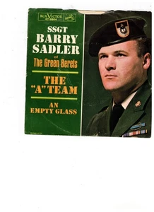 SSGT Barry Sadler MILITARY 45 (RCA Victor 478804) The "A" Team/An Empty Glass NM - Picture 1 of 4