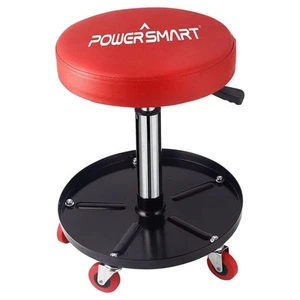 360° Rolling Mechanic Stool with Tool Tray, Adjustable 15-20 Inches, 300 lbs ... - Picture 1 of 7