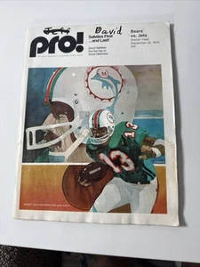 Pro! Football Magazine September 22, 1974 New York Jets Vs Bears - Picture 1 of 6