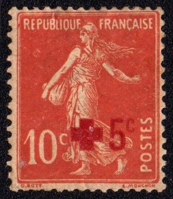 W0804 FRANCE 1914 For the Red Cross organization MH - Image 1 of 2