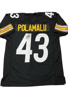Troy Polamalu Signed Pittsburgh Steelers Custom Jersey JSA Authenticated - Picture 1 of 5