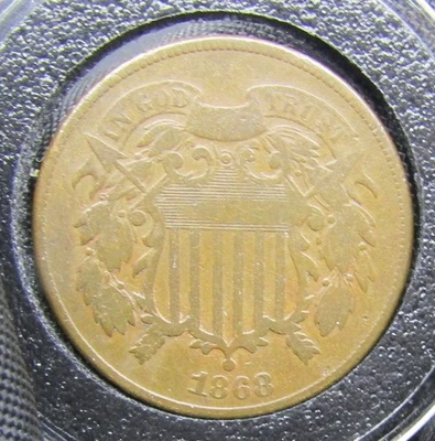 1868 Two-Cent Piece  2c - Image 1 of 4