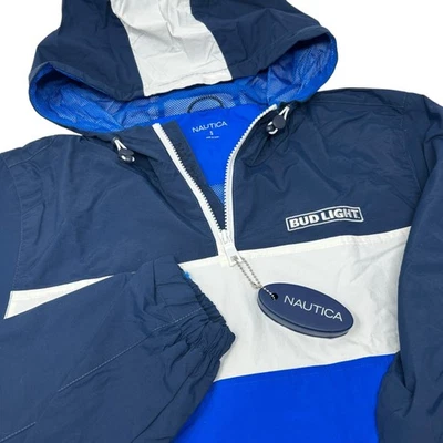 Pullover NAUTICA Windward 1/4 Cremallera Rendimiento Azul Marino Chaqueta Pequeña Foto 1 de 4