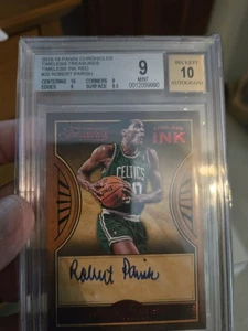 2018-19 Chronicles Timeless Treasures Red Robert Parrish Ink BGS 9/10 AUTO!! - Picture 1 of 3